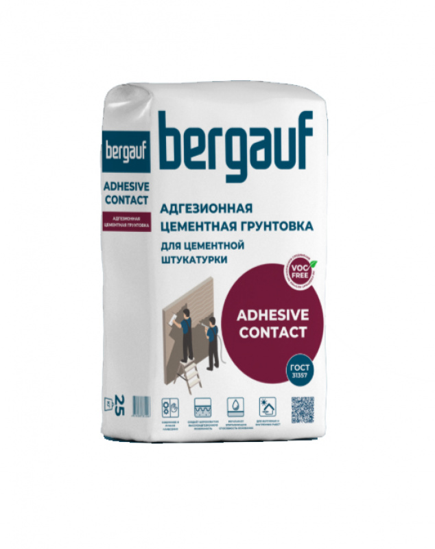 Адгезивная цементная грунтовка для цементной штукатурки "ADHESIVE CONTACT"